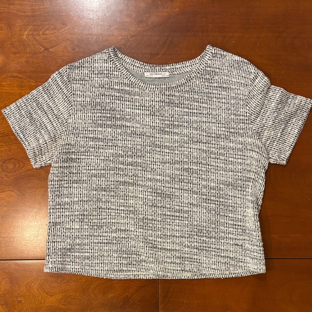 Zara Trafaluc Monochrome Knit Top‎